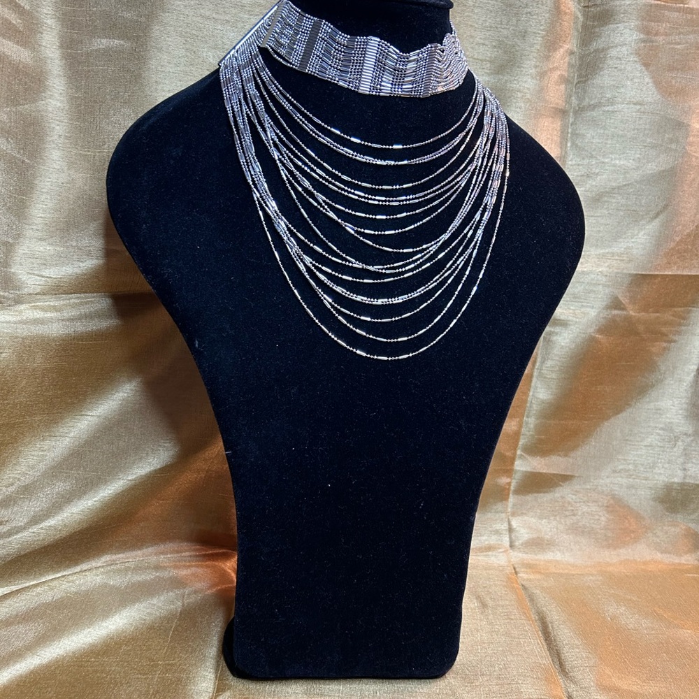 Natasha layered choker necklace - Picture 2 of 12